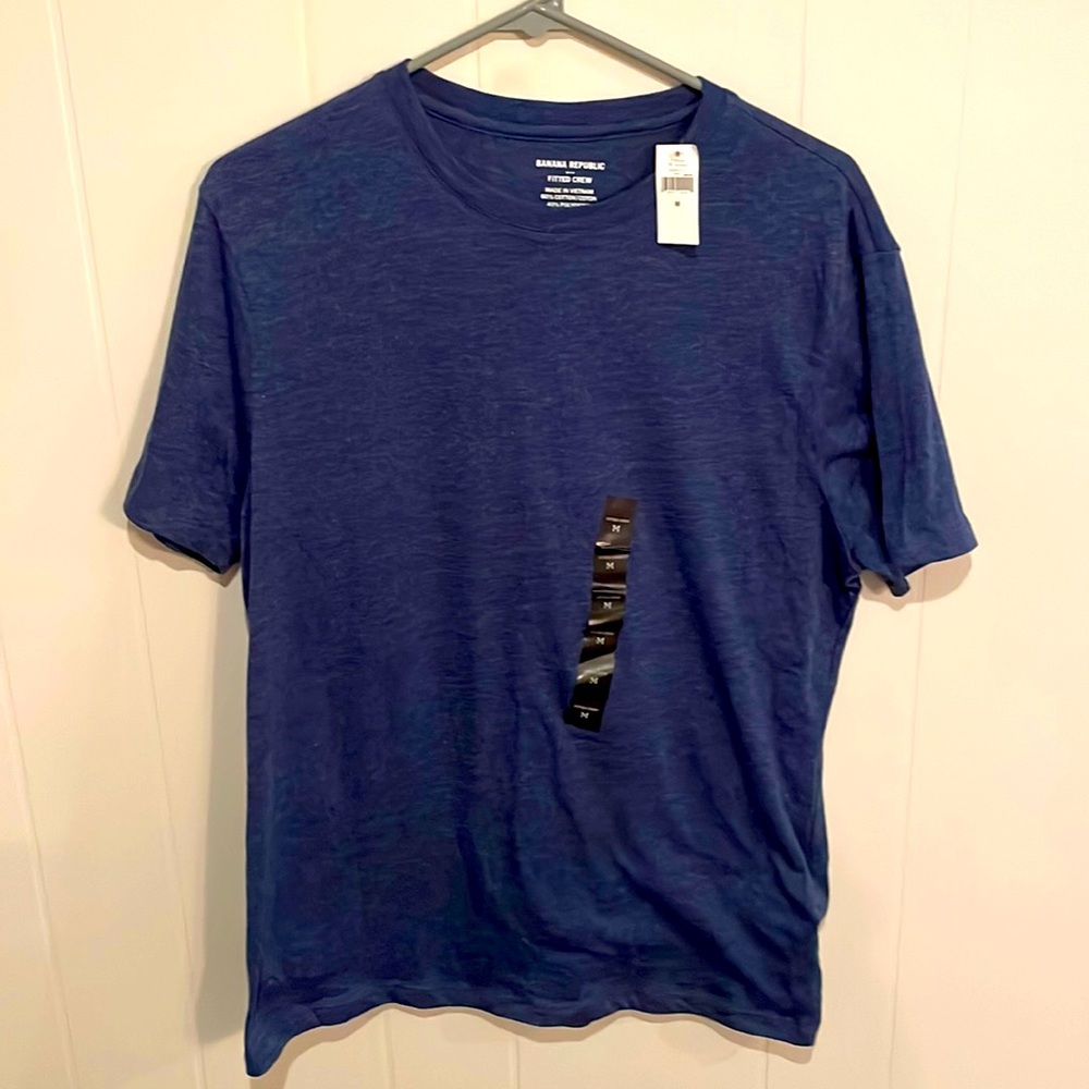 Men’s Banana Republic Fitted Crew Shirt Brand New